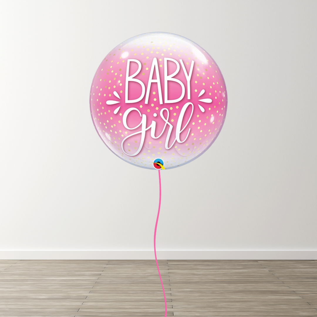 Baby Girl 24" Bubble Balloon