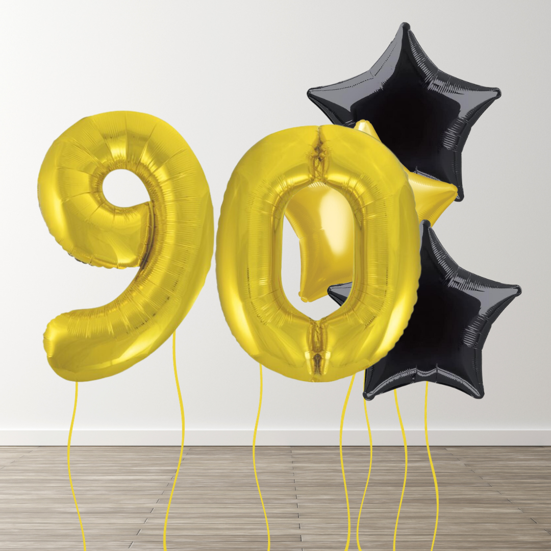 Classic Gold Foil Number Bunch