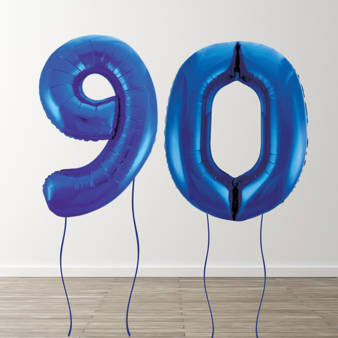 Blue Foil Number Balloons