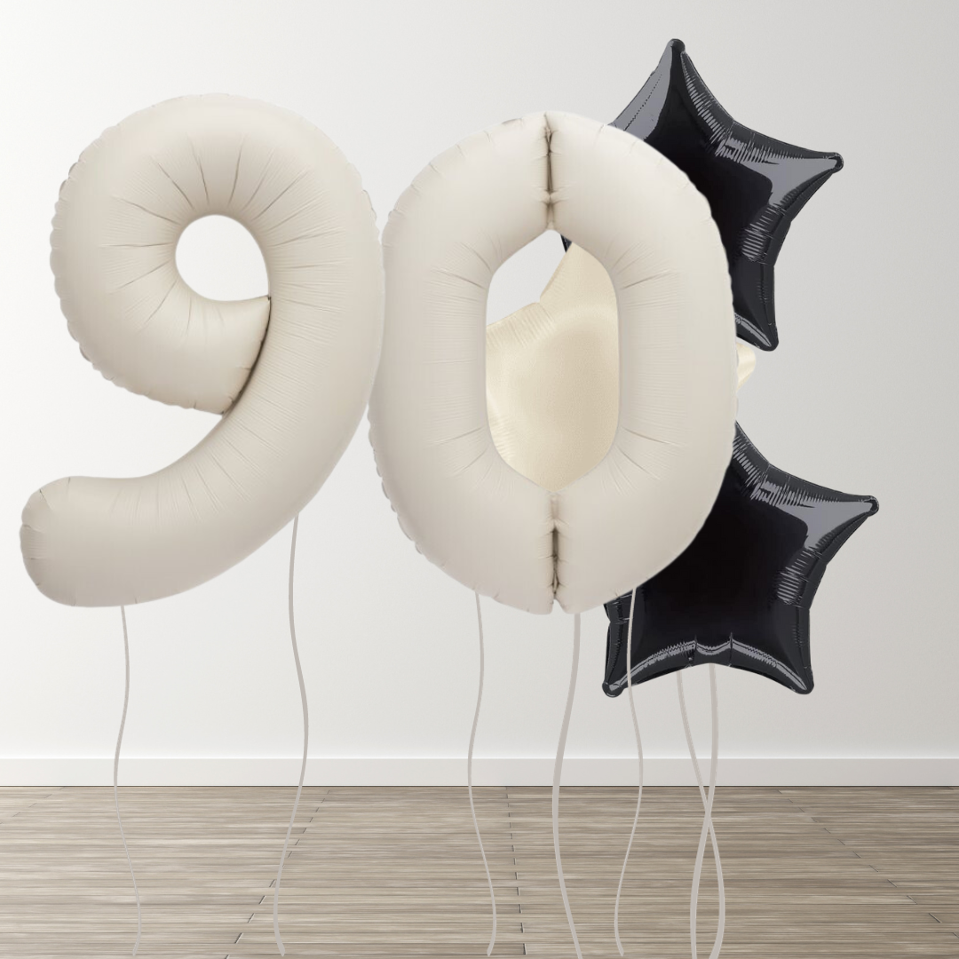 Matte Neutral Foil Number Bunch