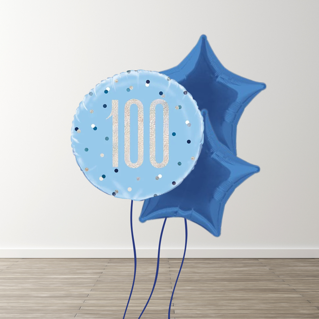 Small Blue Balloon Bouquets