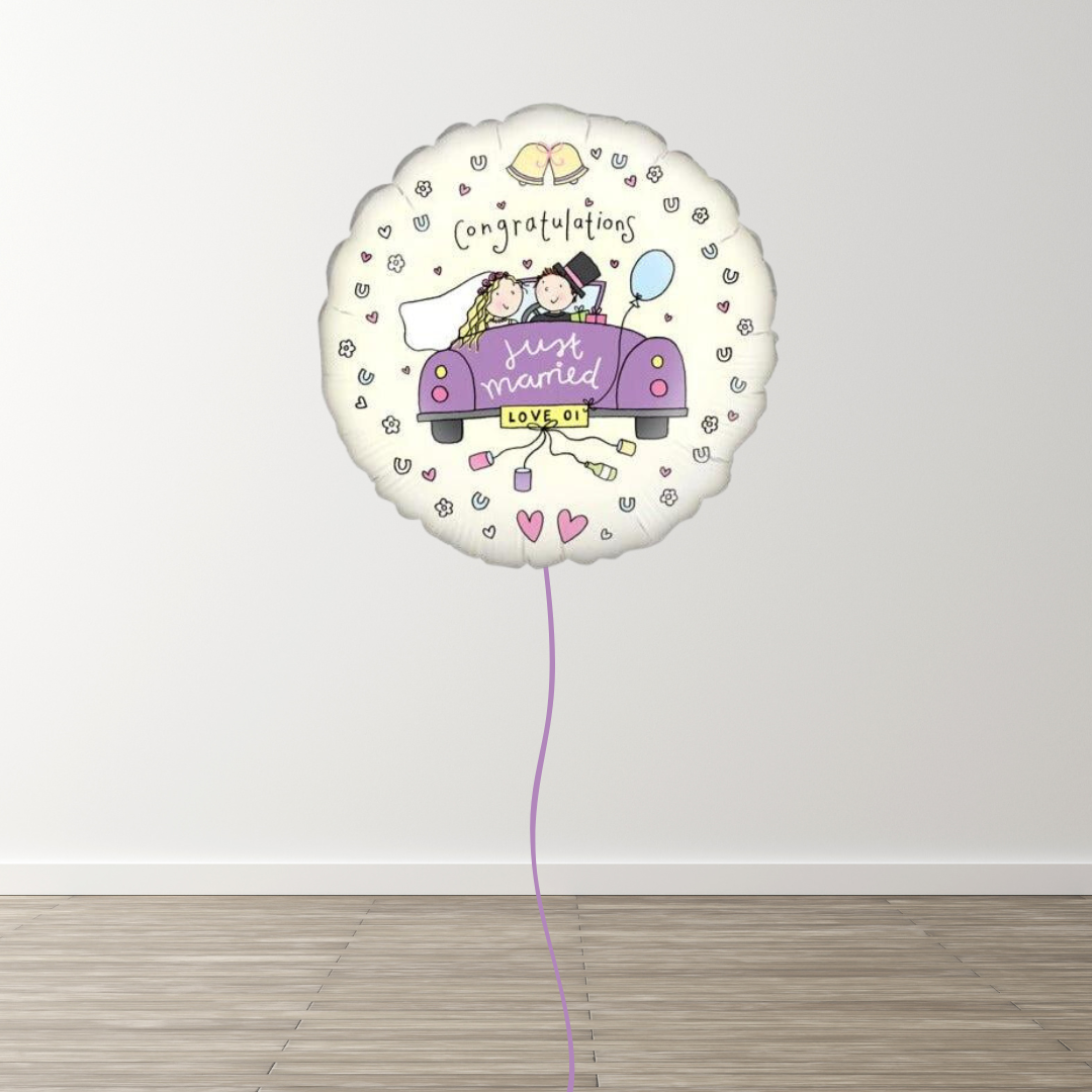 Just Married 18" Foil Balloon