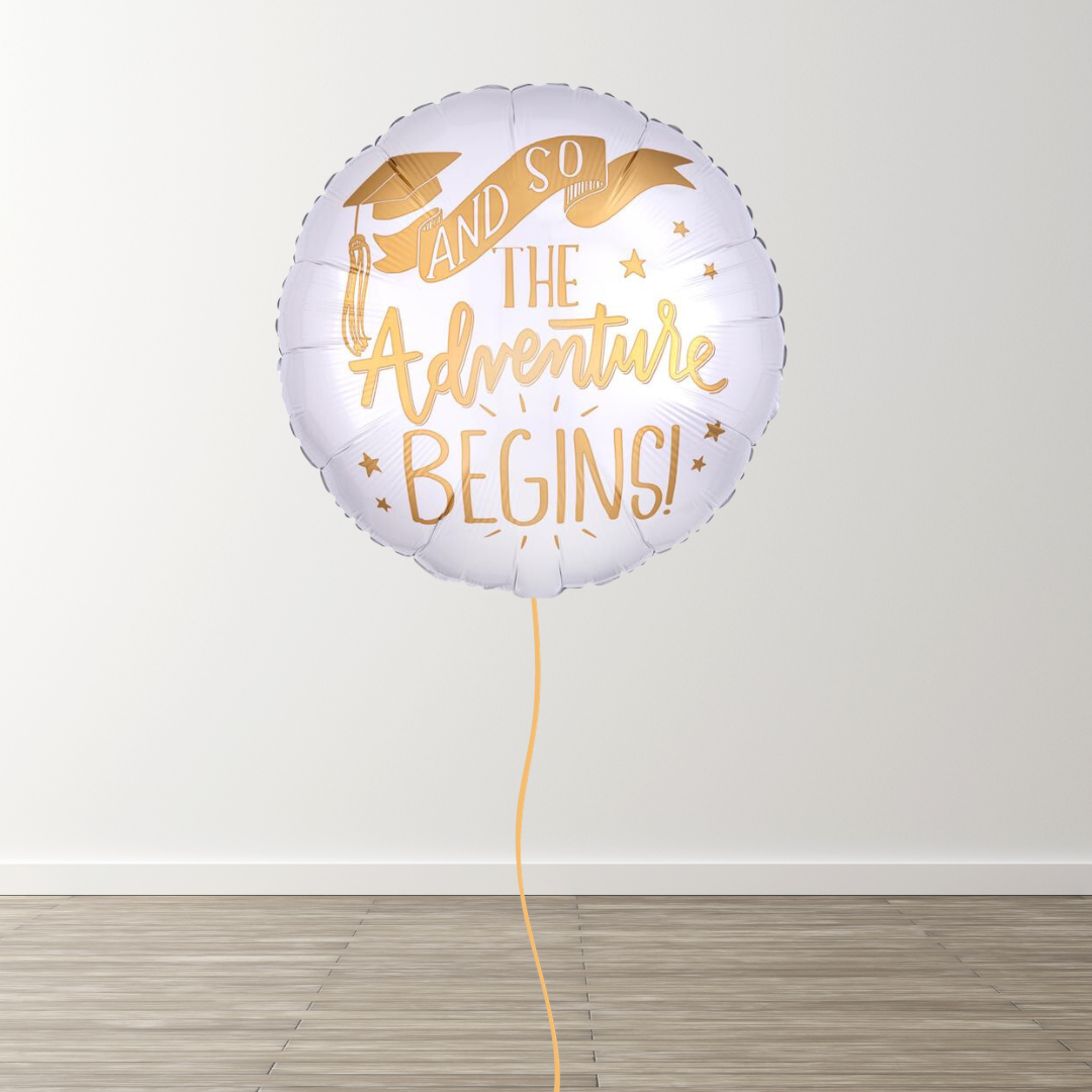 So The Adventure Begins 18" Foil Balloon