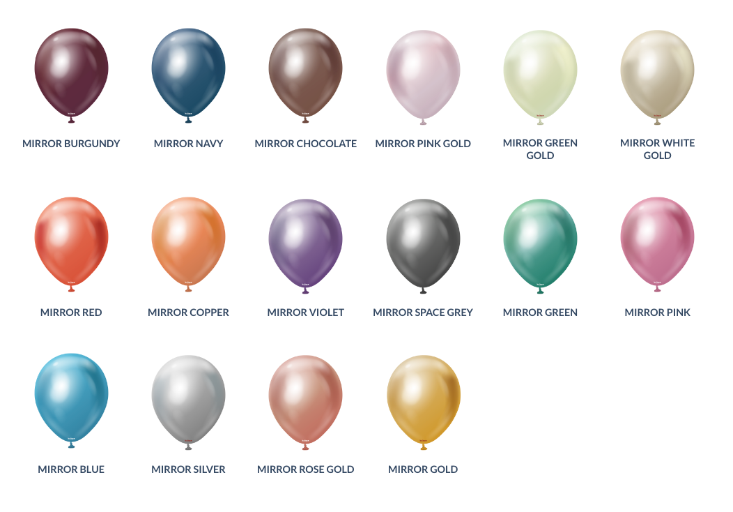 Set of 5 Table Balloons