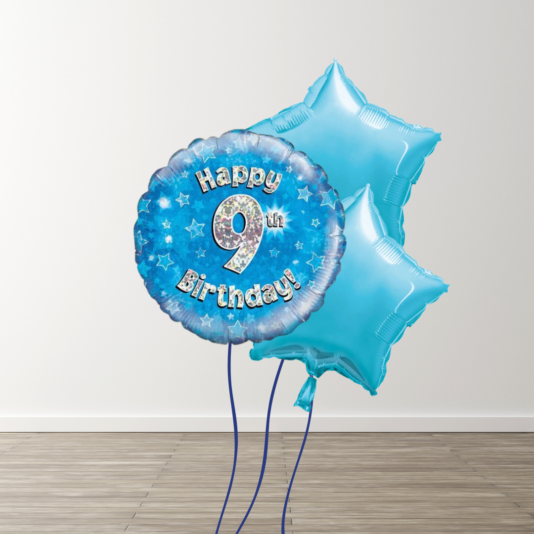 Small Blue Balloon Bouquets