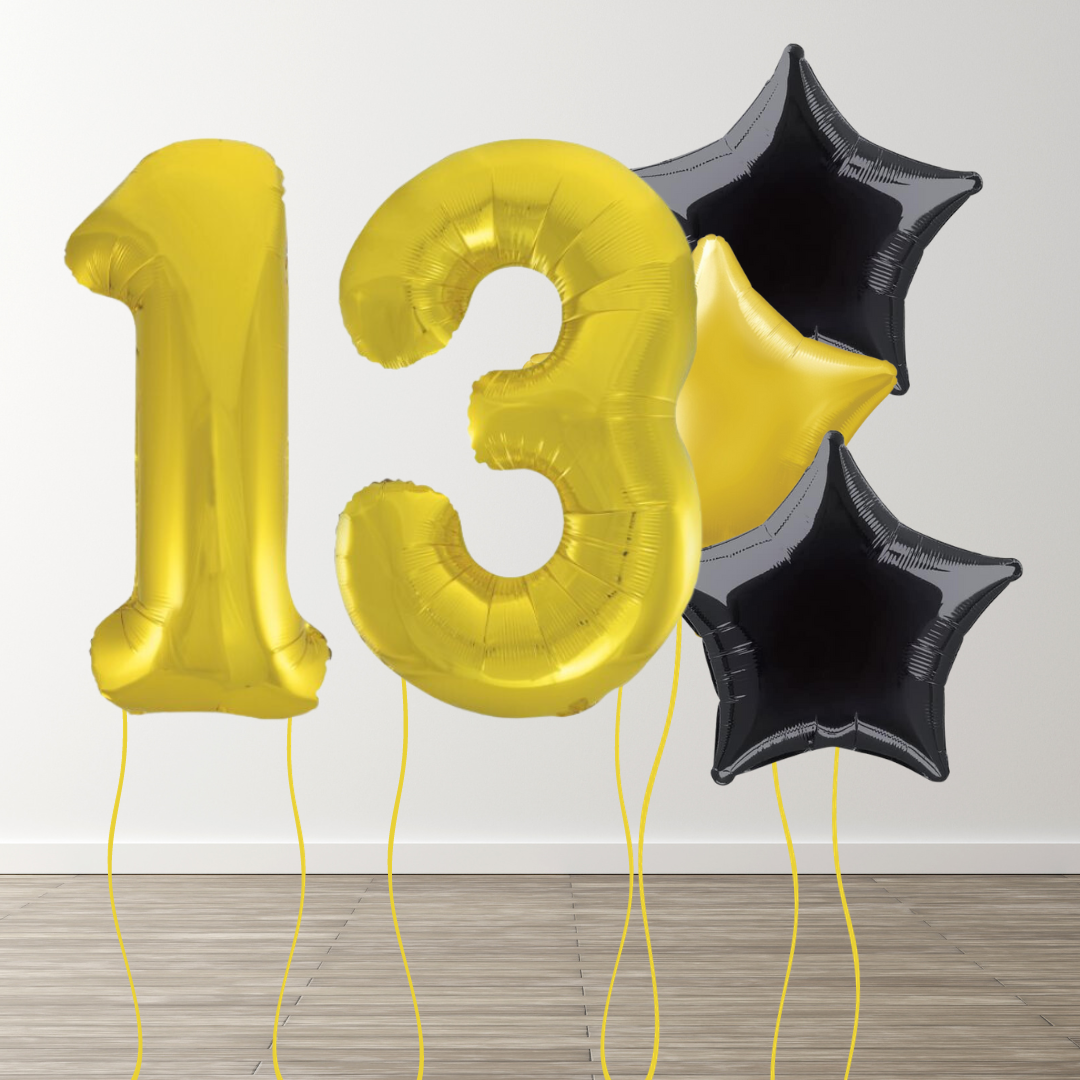 Classic Gold Foil Number Bunch