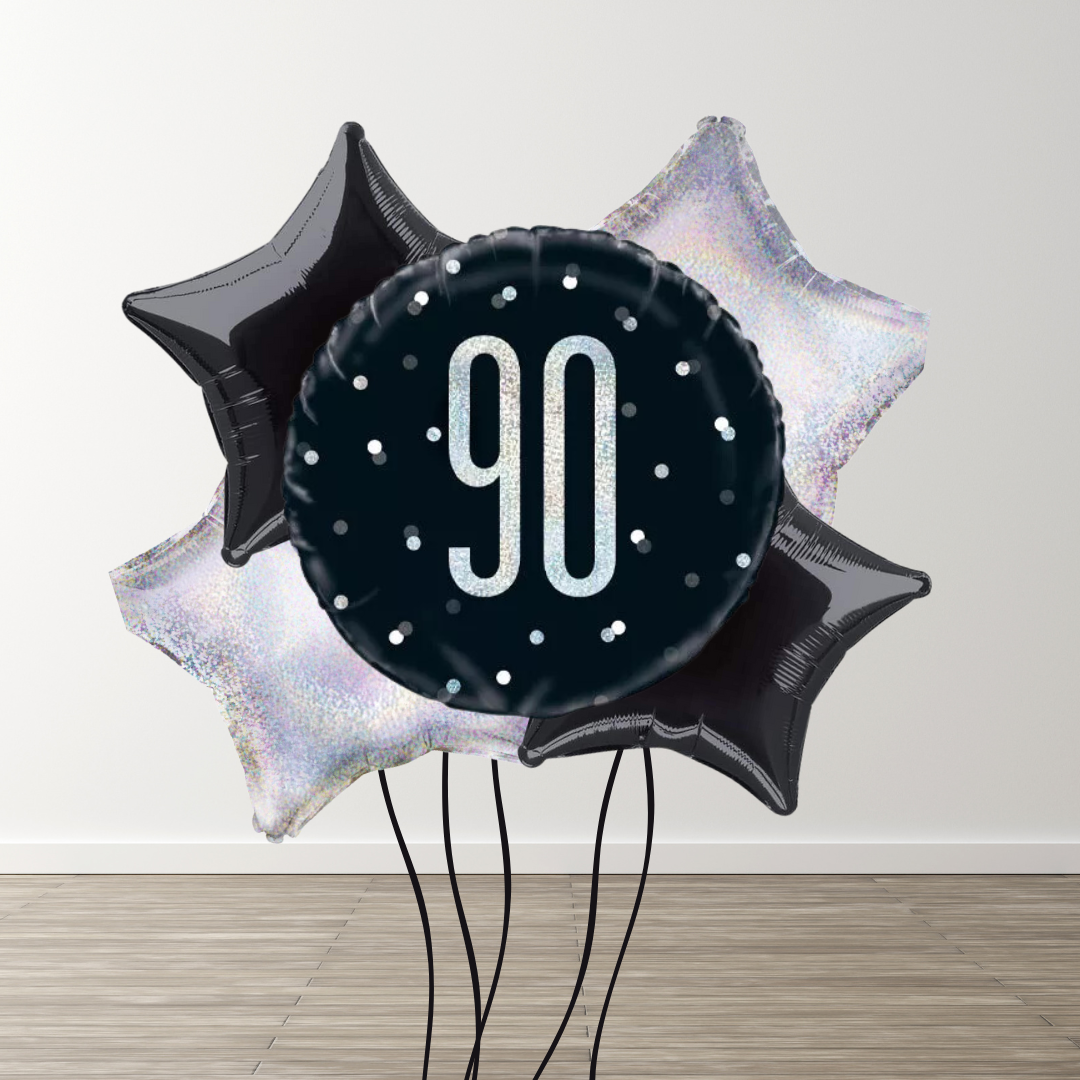 Large Black Balloon Bouquet