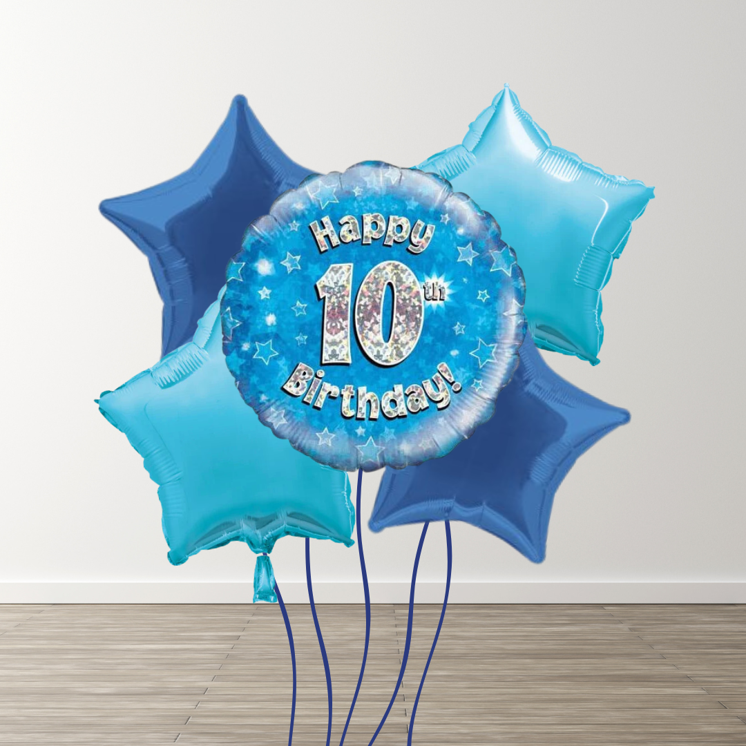Large Blue Balloon Bouquets