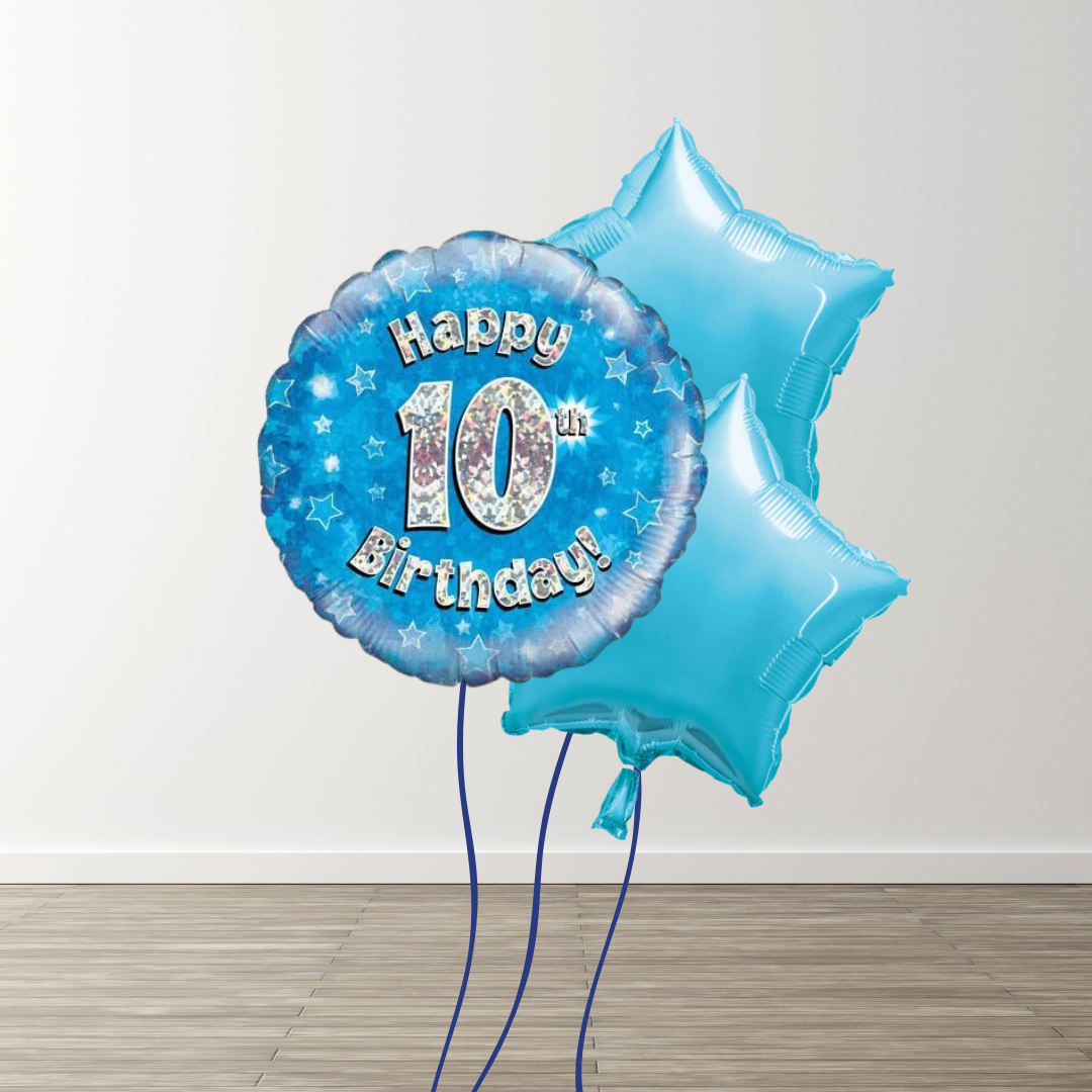 Small Blue Balloon Bouquets