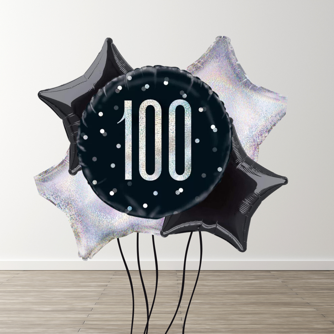 Large Black Balloon Bouquet
