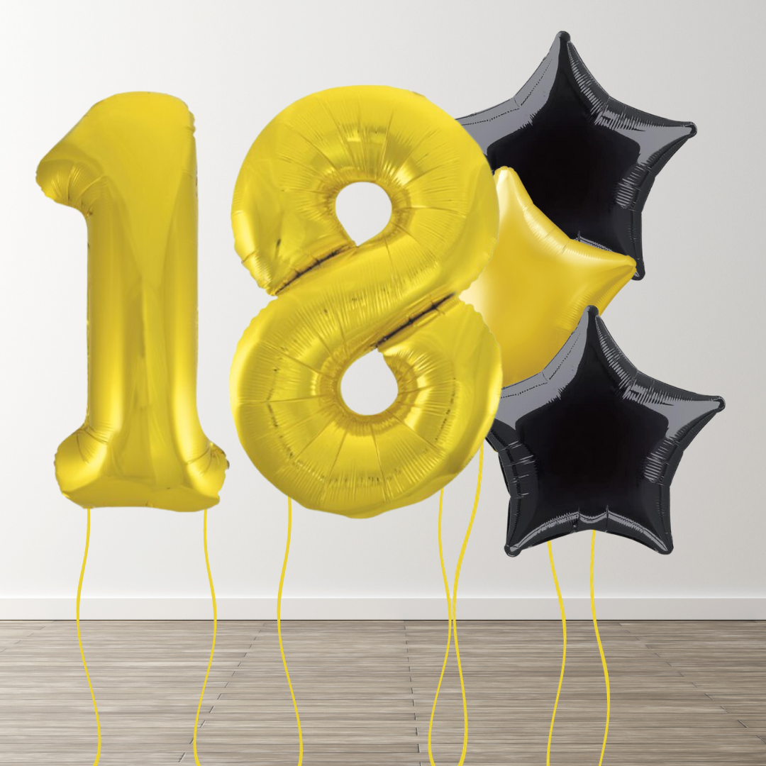 Classic Gold Foil Number Bunch