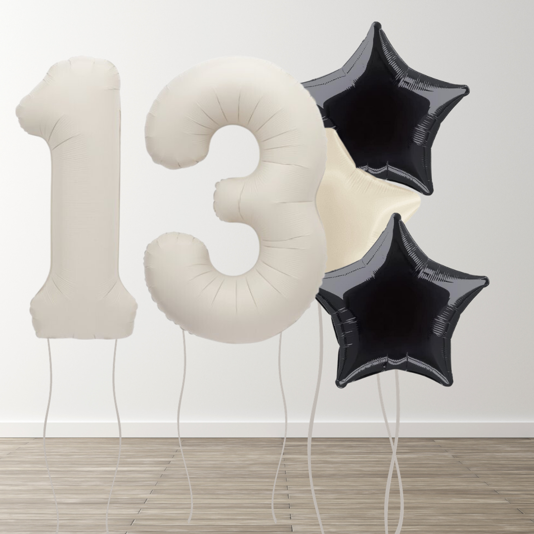 Matte Neutral Foil Number Bunch