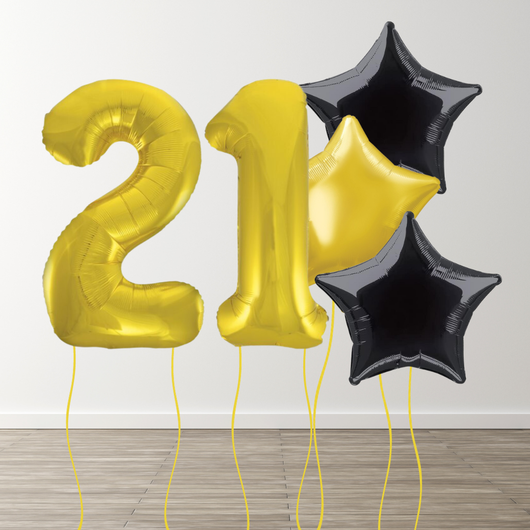 Classic Gold Foil Number Bunch