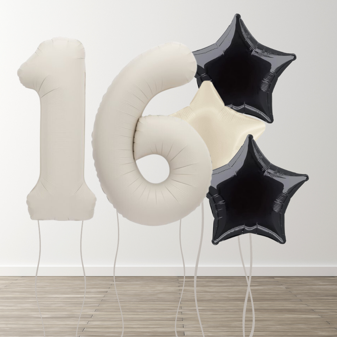 Matte Neutral Foil Number Bunch