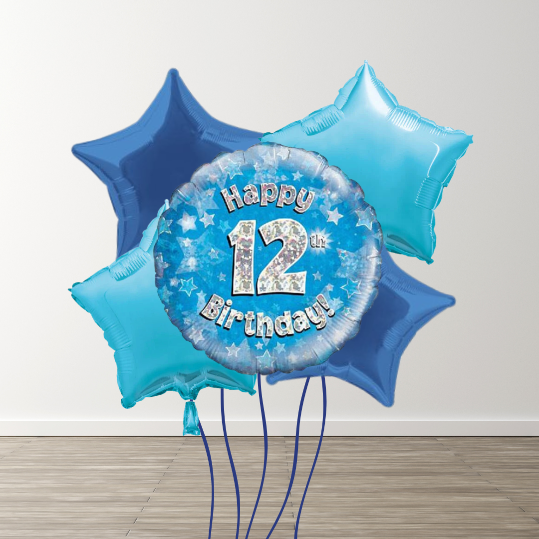 Large Blue Balloon Bouquets