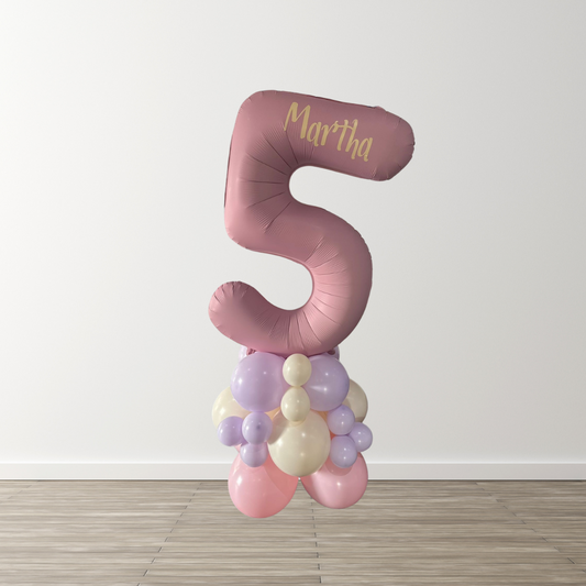 Pastel Pink Balloon Stack