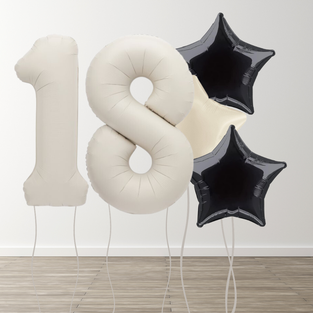Matte Neutral Foil Number Bunch