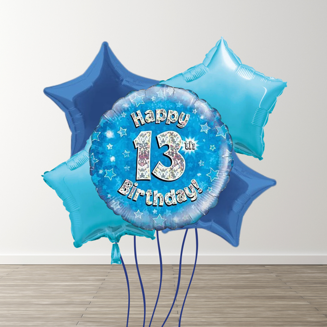 Large Blue Balloon Bouquets