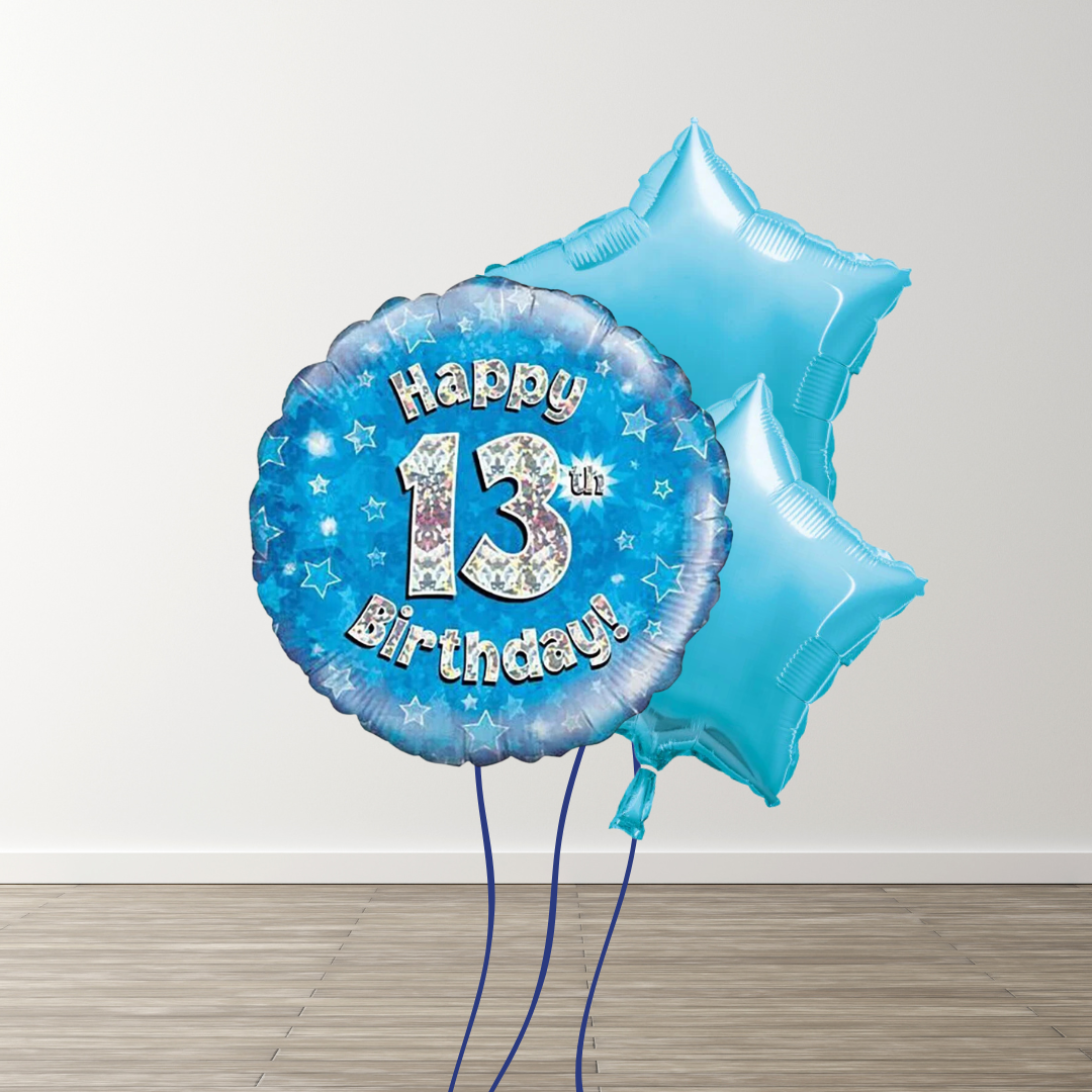Small Blue Balloon Bouquets