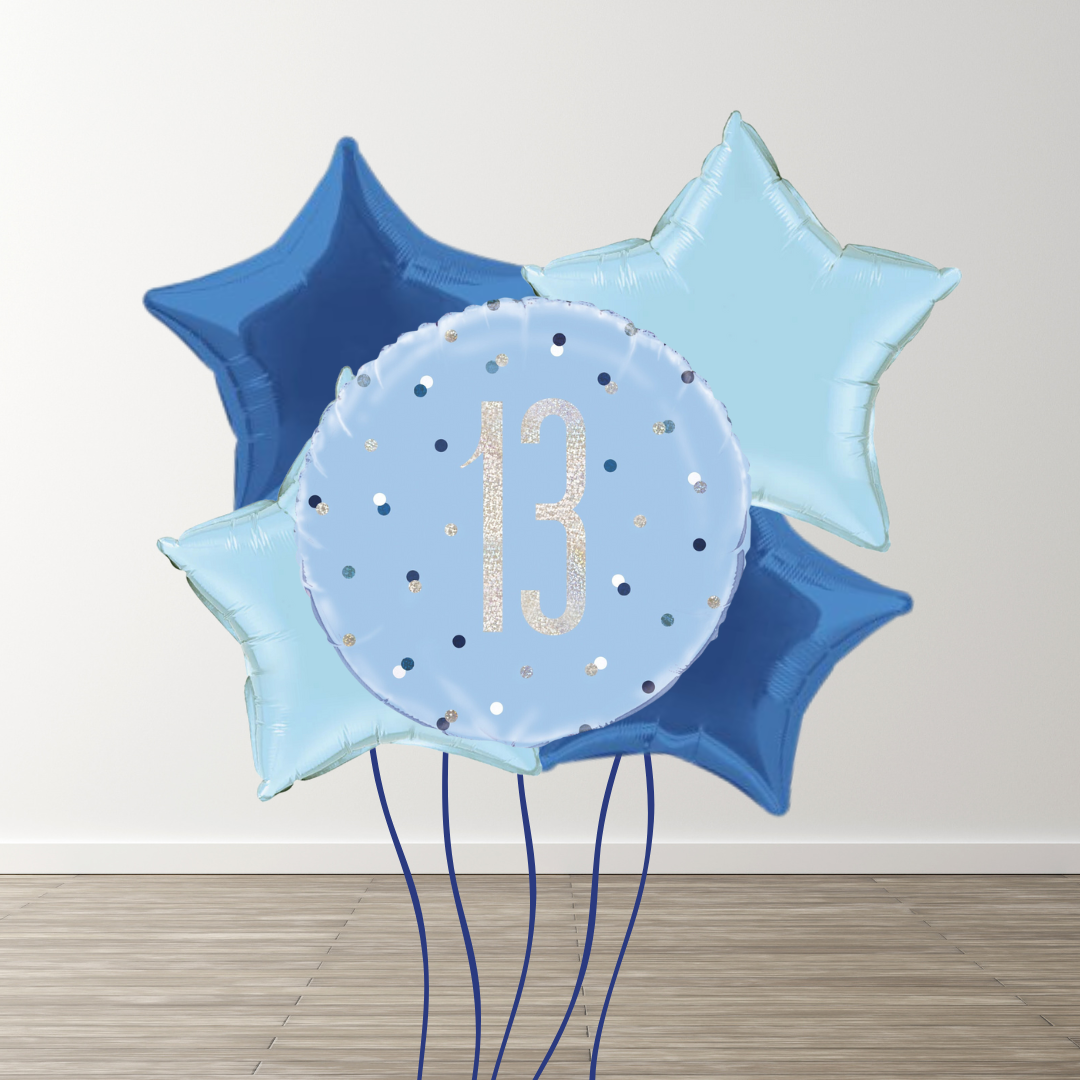 Large Blue Balloon Bouquets