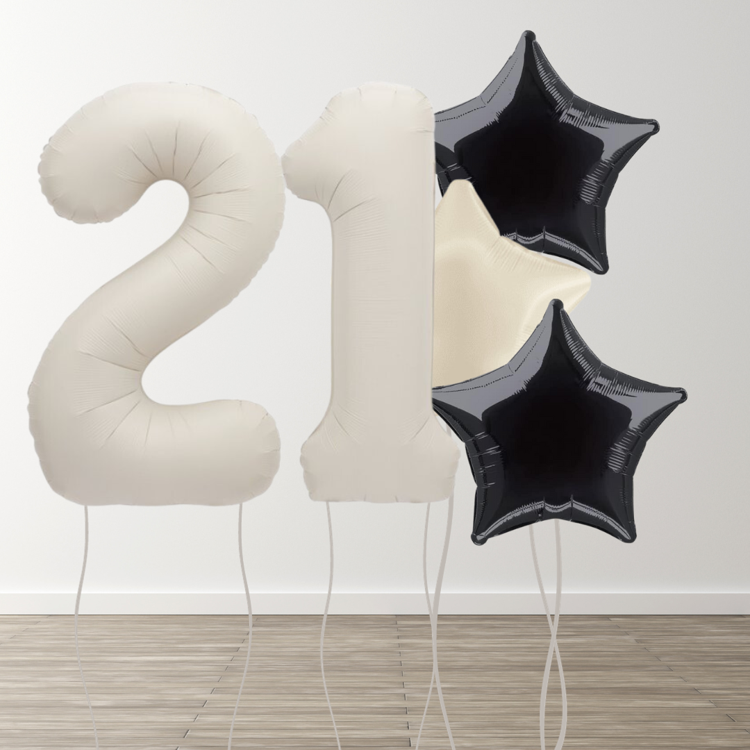 Matte Neutral Foil Number Bunch