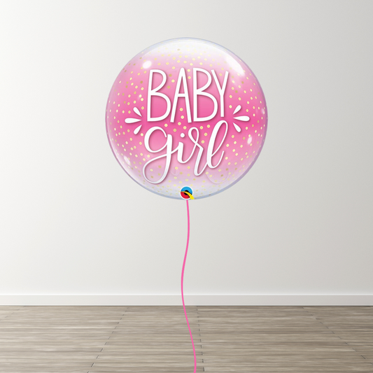 Baby Girl 24" Bubble Balloon