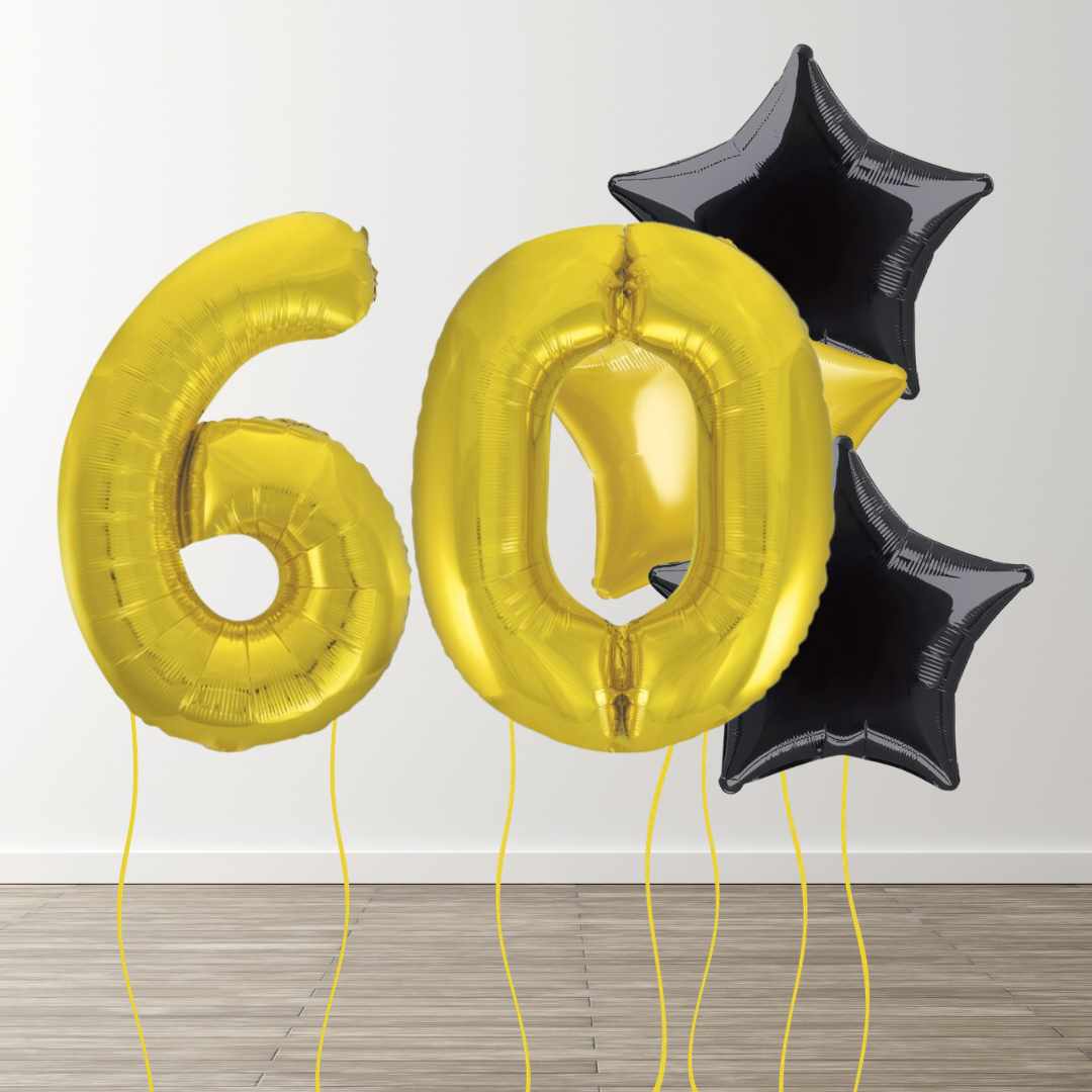 Classic Gold Foil Number Bunch