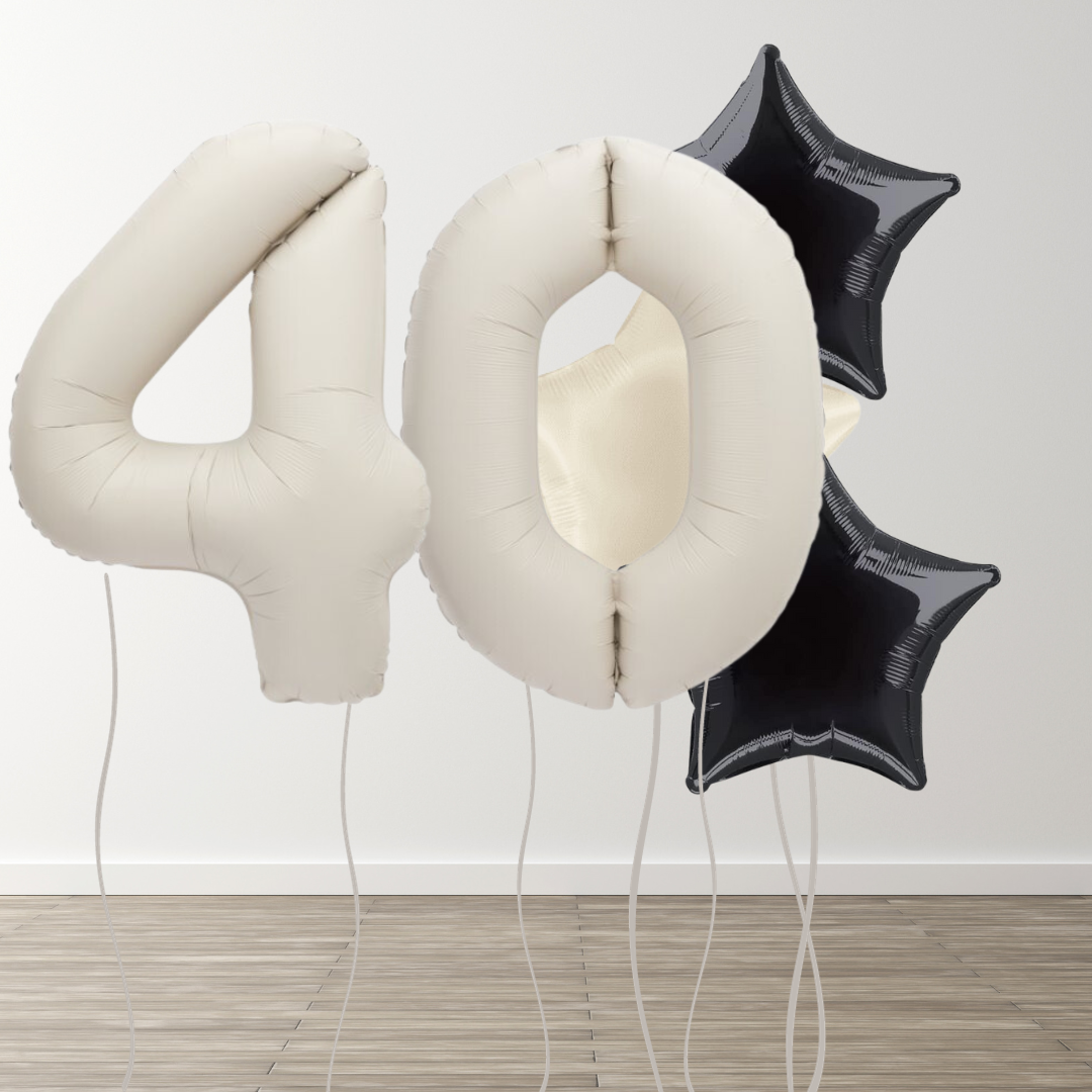 Matte Neutral Foil Number Bunch