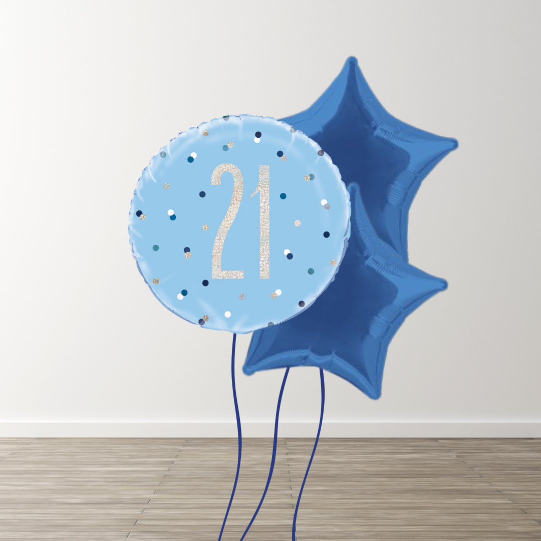 Small Blue Balloon Bouquets