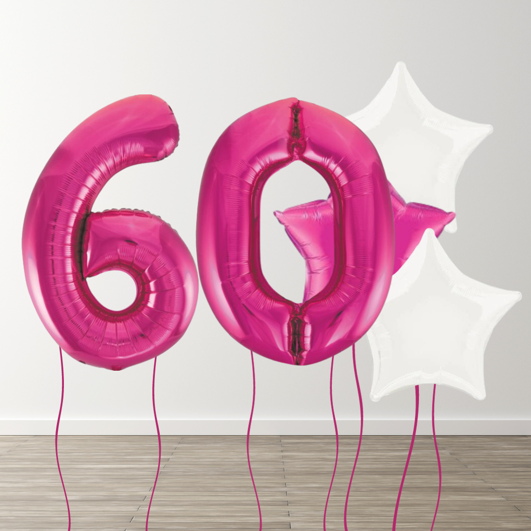 Magenta Foil Number Bunch