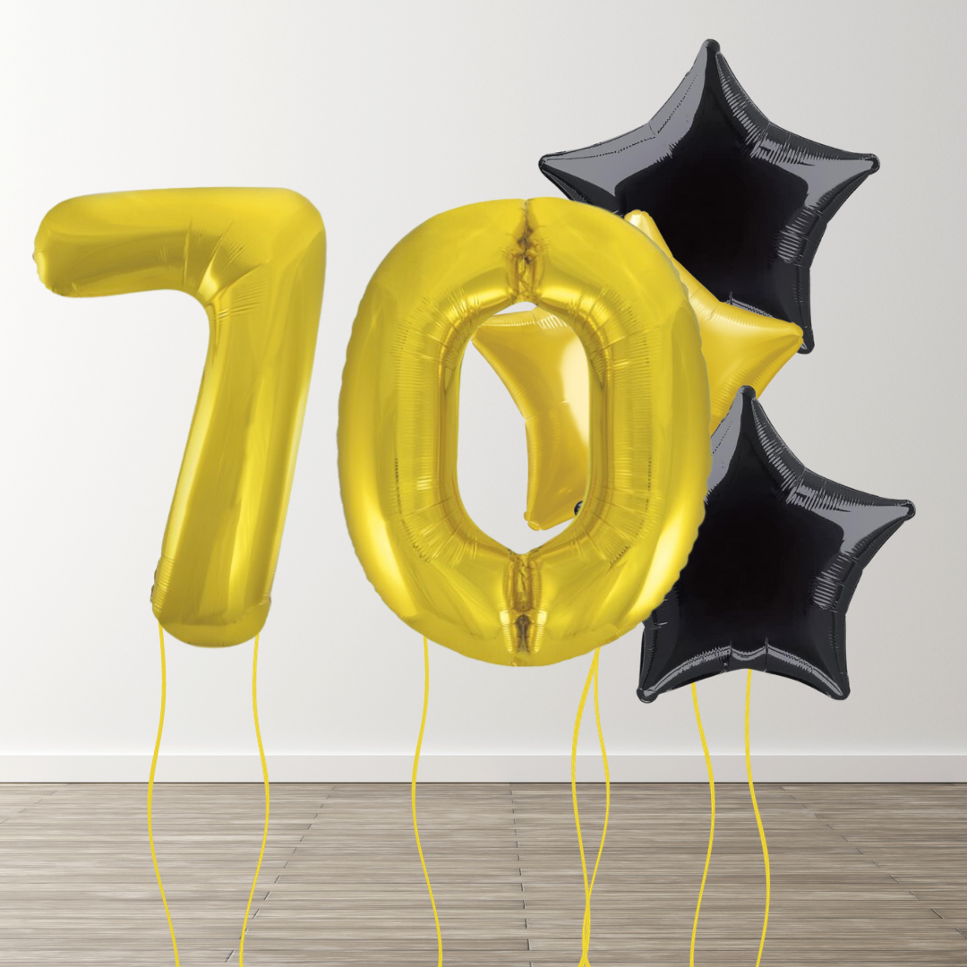 Classic Gold Foil Number Bunch