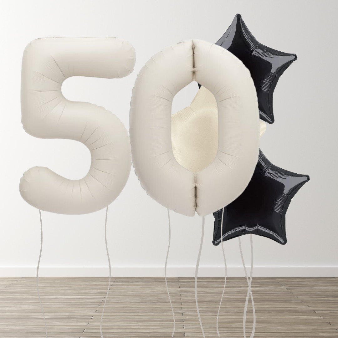 Matte Neutral Foil Number Bunch