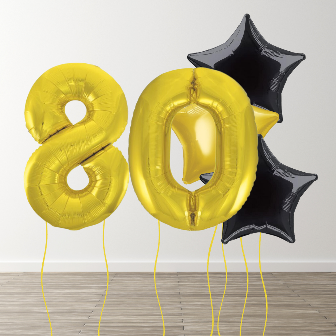 Classic Gold Foil Number Bunch