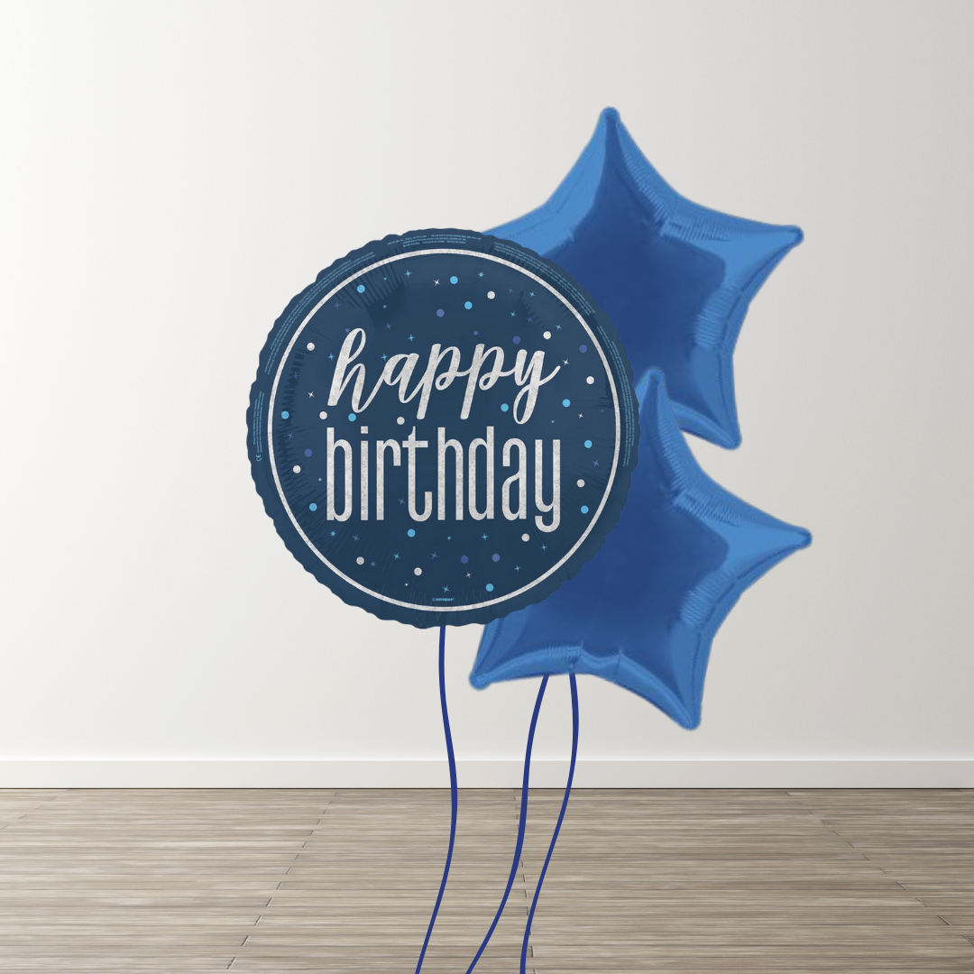 Small Blue Balloon Bouquets