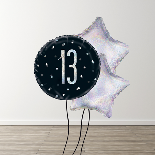 Small Black Balloon Bouquet