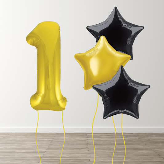 Classic Gold Foil Number Bunch