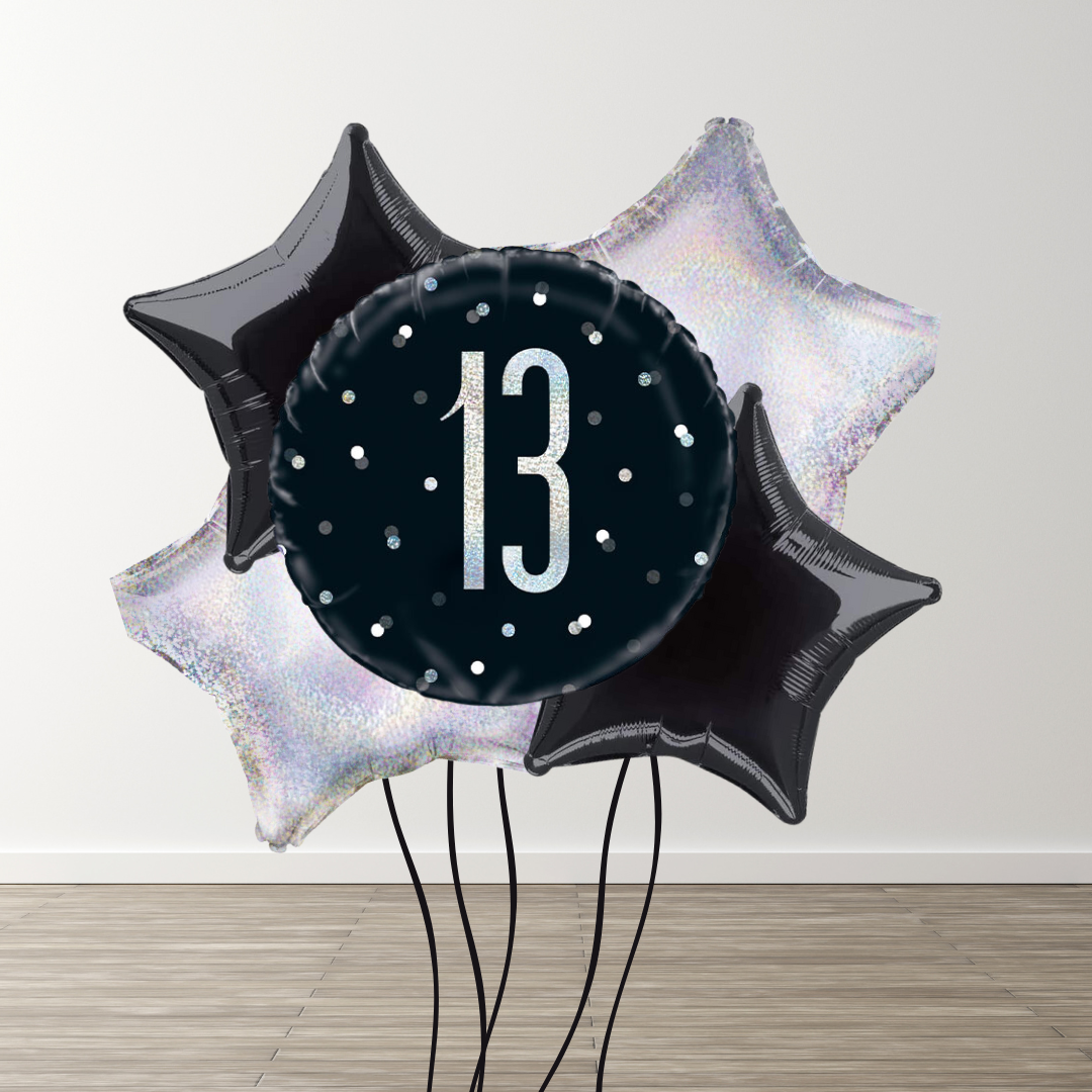 Large Black Balloon Bouquet