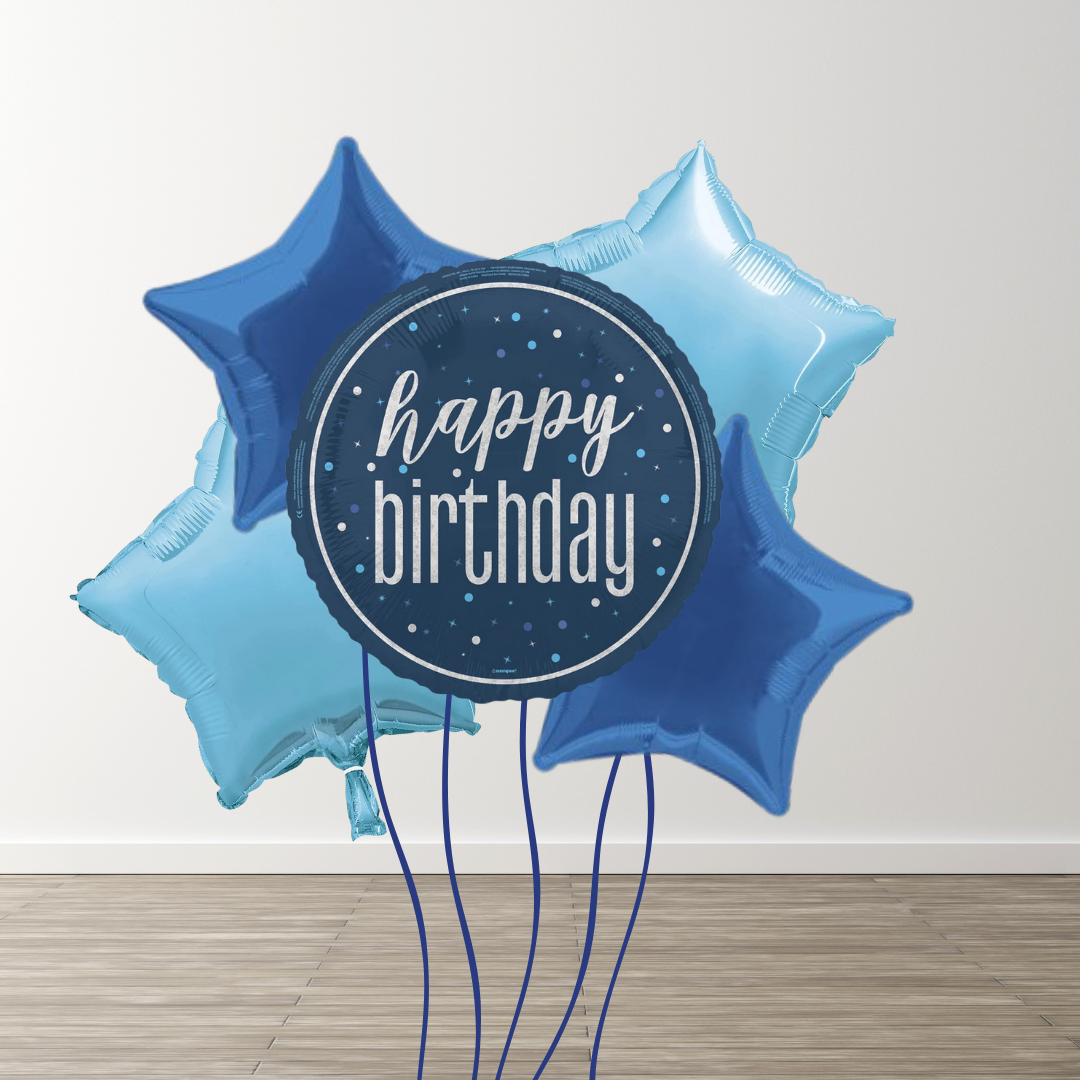 Large Blue Balloon Bouquets