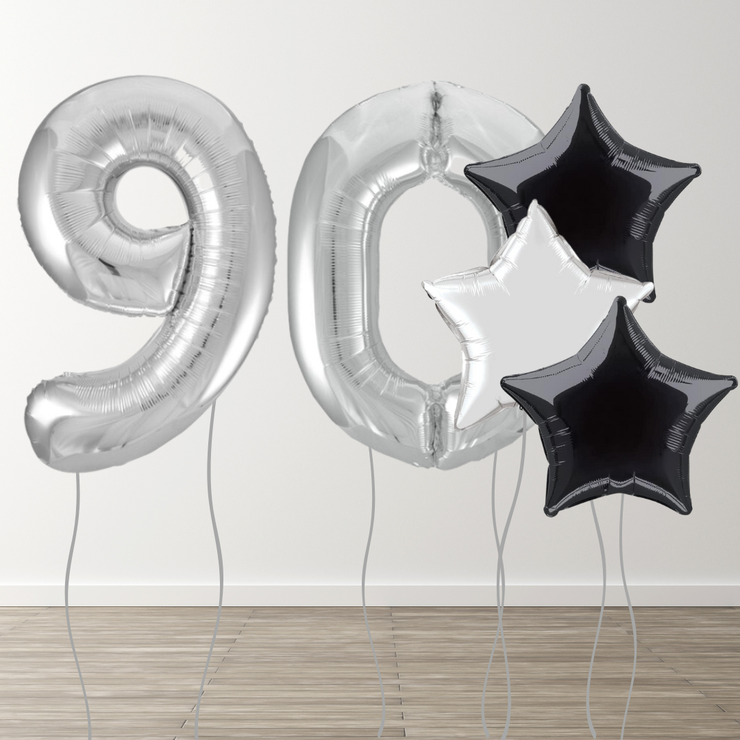 Silver Foil Number Bunch