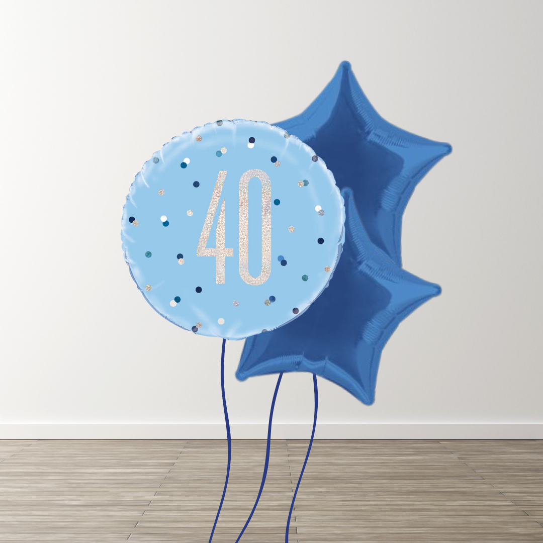 Small Blue Balloon Bouquets