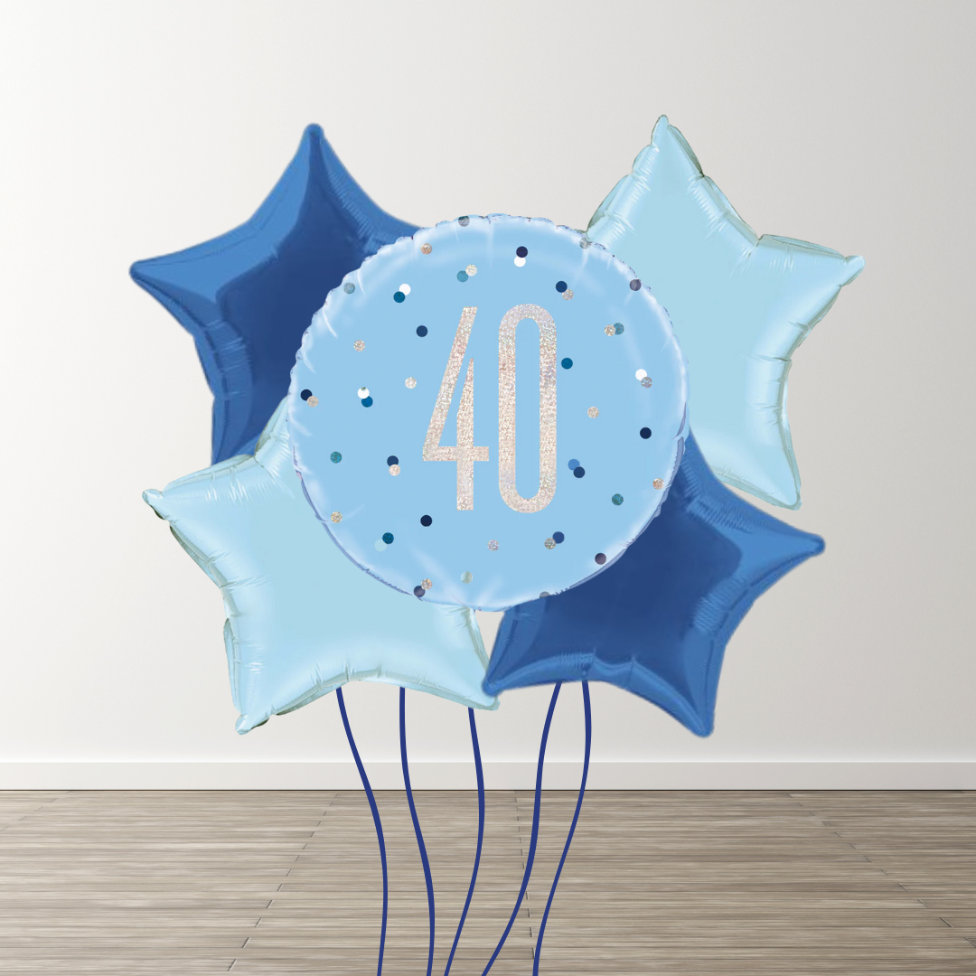 Large Blue Balloon Bouquets