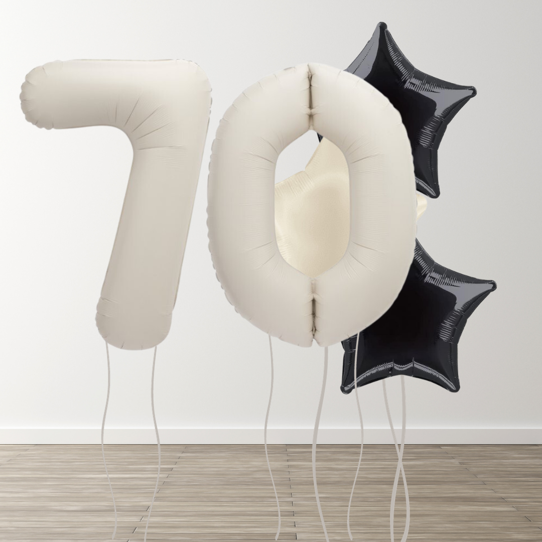 Matte Neutral Foil Number Bunch