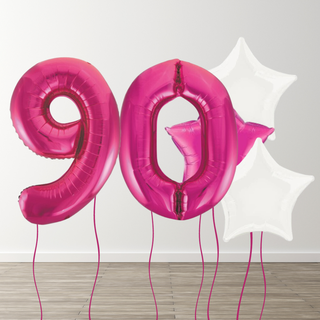 Magenta Foil Number Bunch