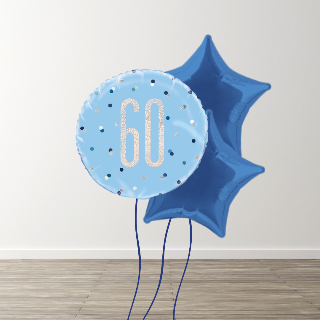 Small Blue Balloon Bouquets