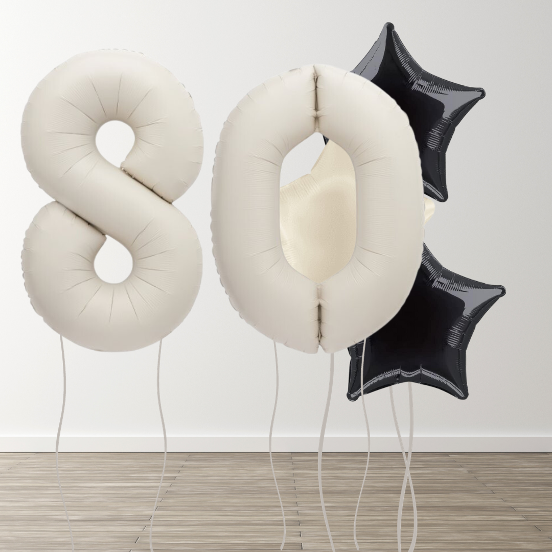 Matte Neutral Foil Number Bunch