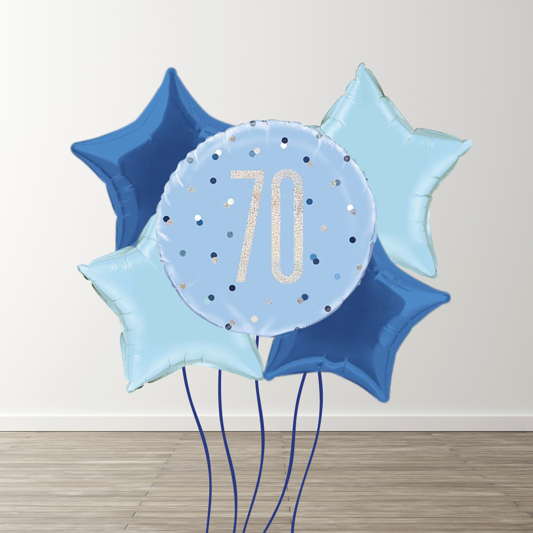 Large Blue Balloon Bouquets
