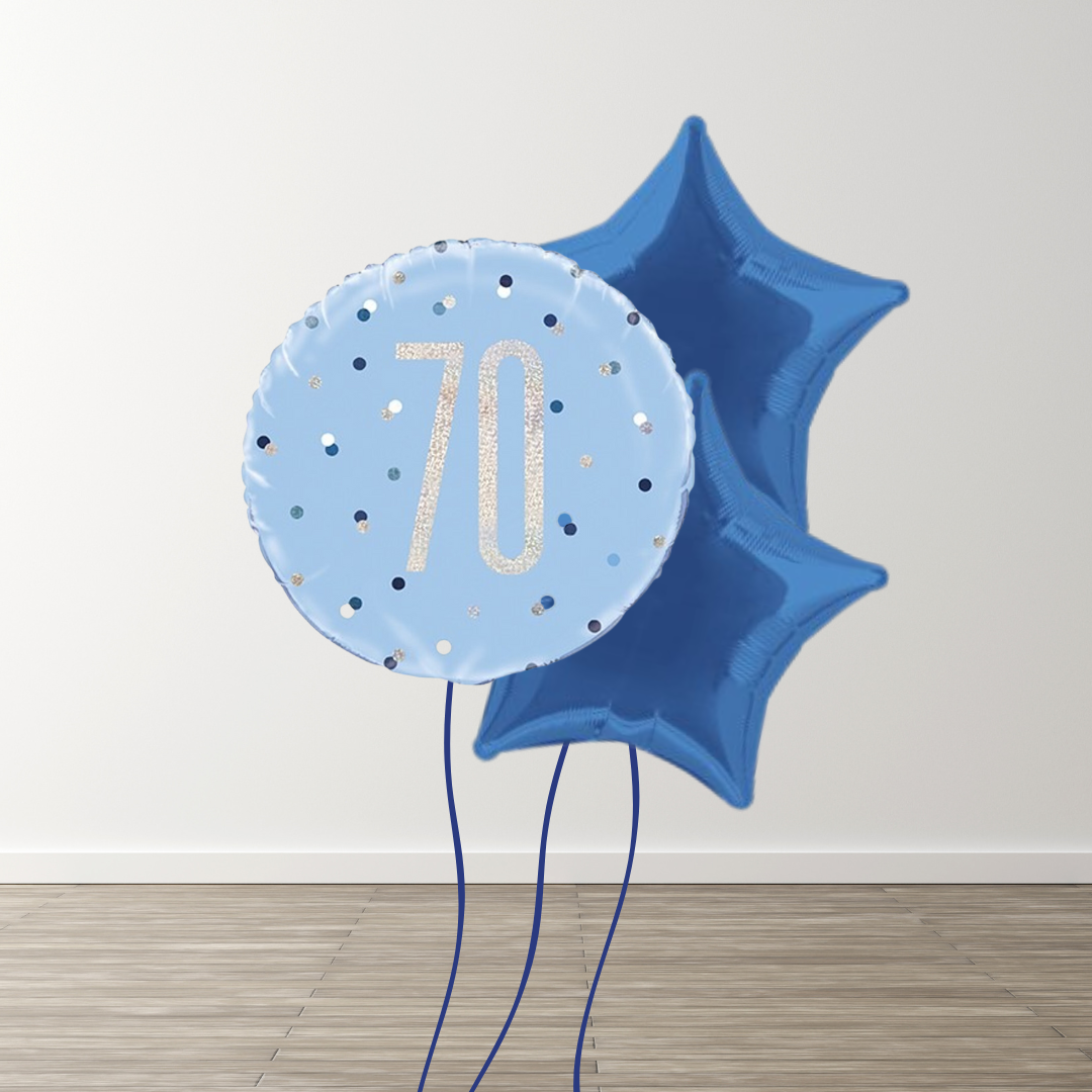 Small Blue Balloon Bouquets