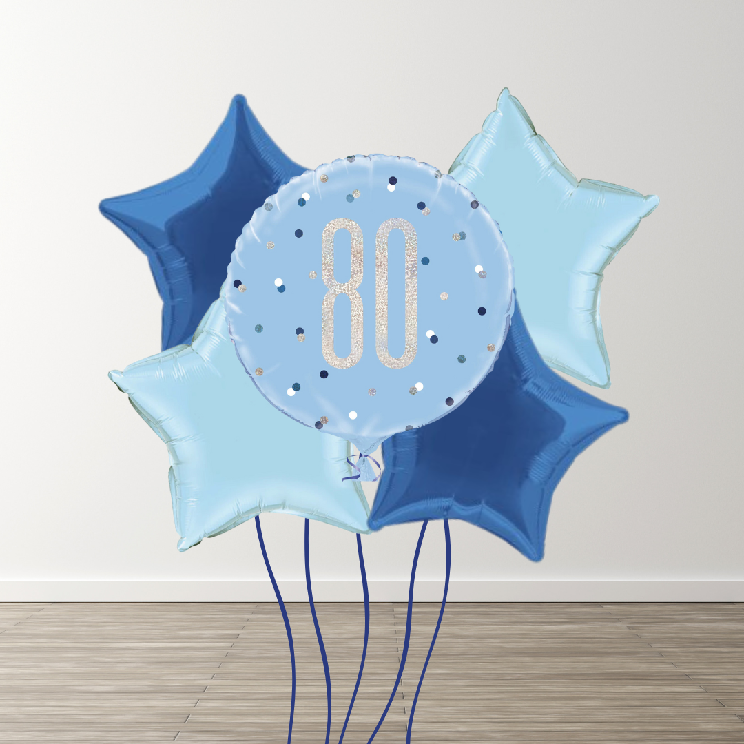 Large Blue Balloon Bouquets