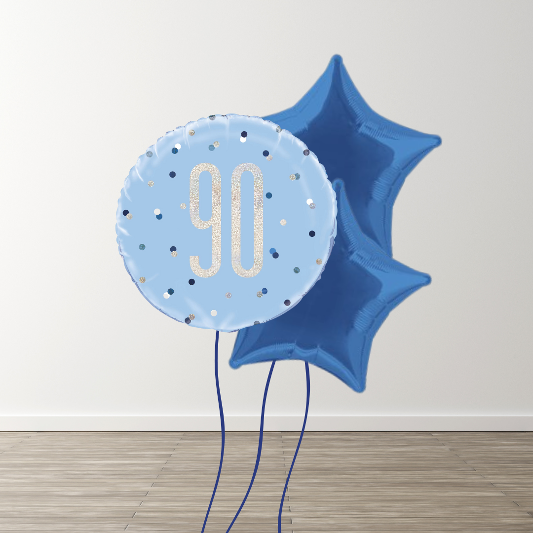 Small Blue Balloon Bouquets