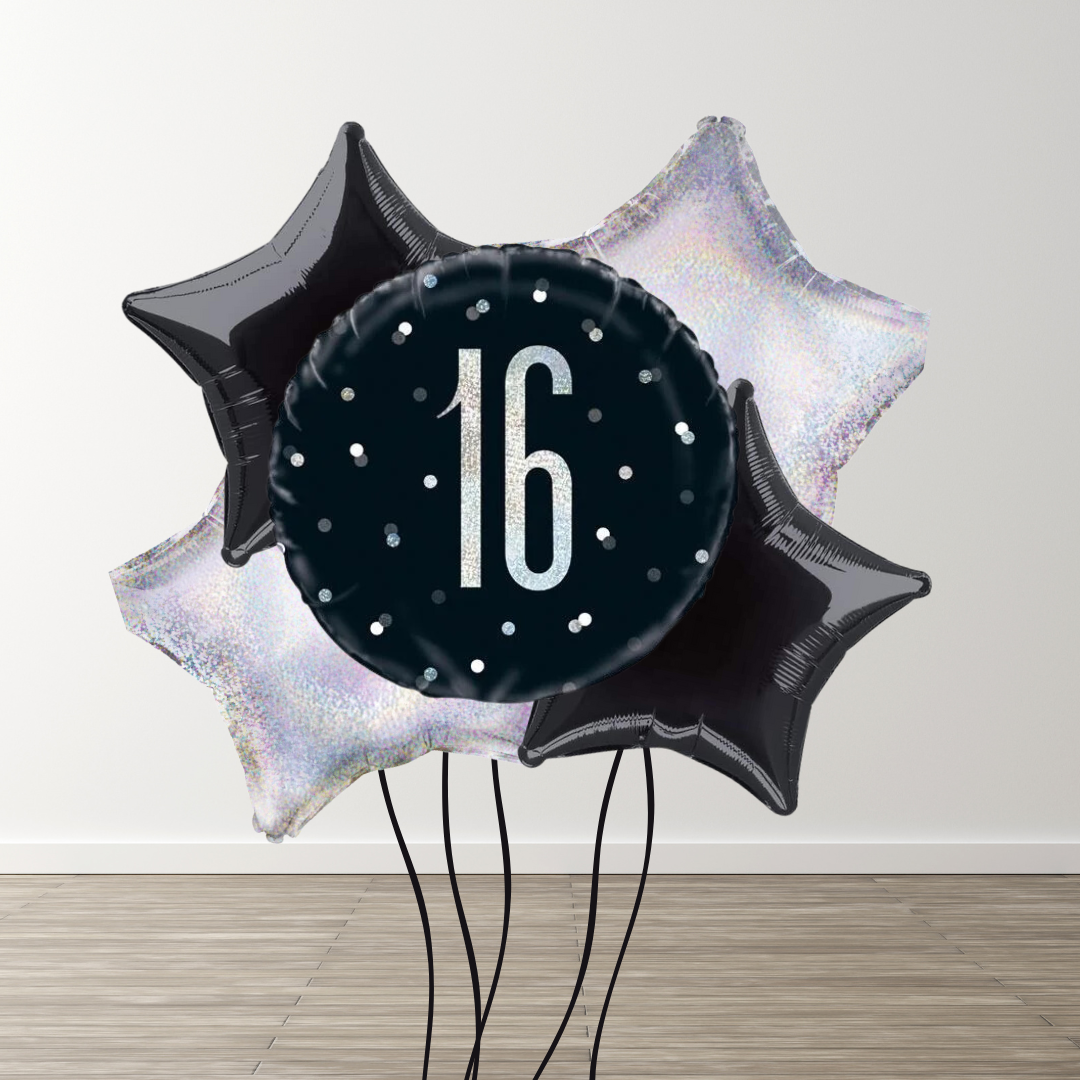 Large Black Balloon Bouquet
